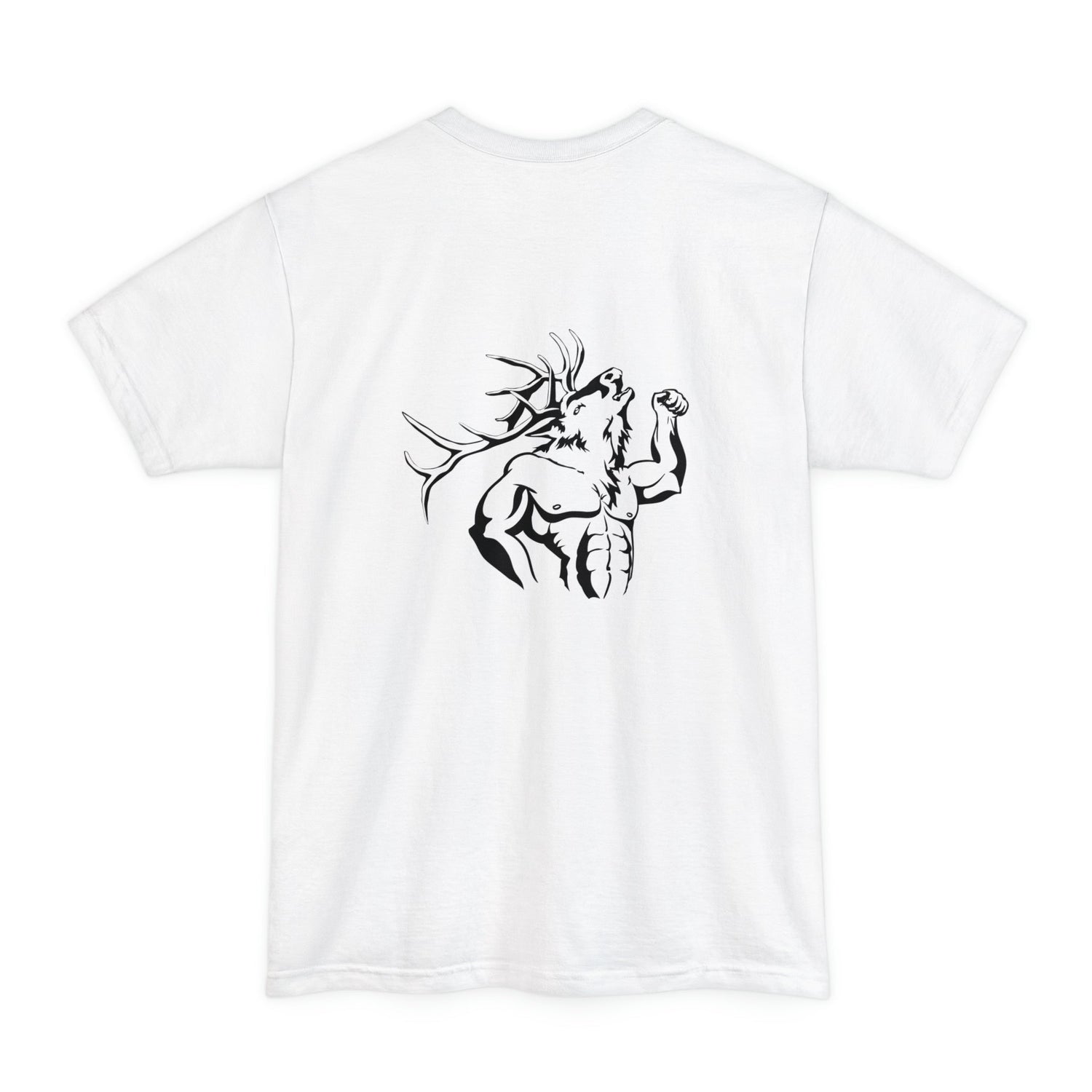 Big and Tall Western Elk Hunting T-Shirt - Muscle Bull
